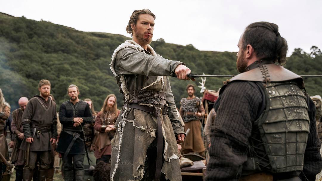Vikings: Valhalla. (L to R) Sam Corlett as Leif in episode 101 of Vikings: Valhalla. Cr. Bernard Walsh/Netflix © 2021