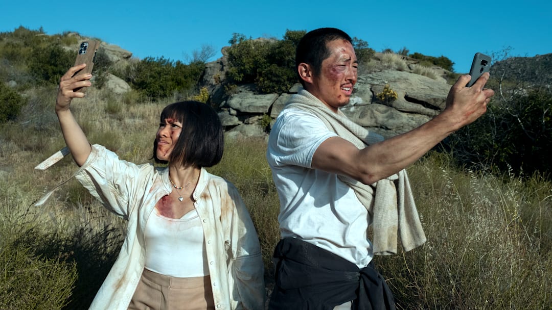 (L to R) Ali Wong as Amy, Steven Yeun as Danny in episode 110 of Beef