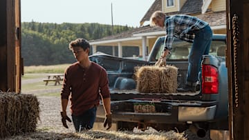 (L to R) Ashby Gentry as Alex, Noah LaLonde as Cole in episode 206 of My Life with the Walter Boys