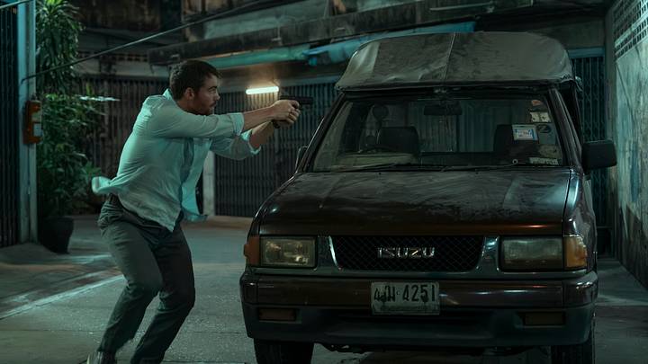 The Night Agent. Gabriel Basso as Peter Sutherland in episode 201 of The Night Agent
