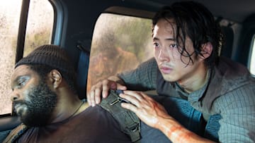 Steven Yeun and Chad Coleman as Glenn and Tyreese - The Walking Dead season 5