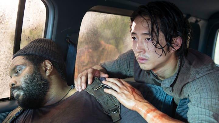 Steven Yeun and Chad Coleman as Glenn and Tyreese - The Walking Dead season 5