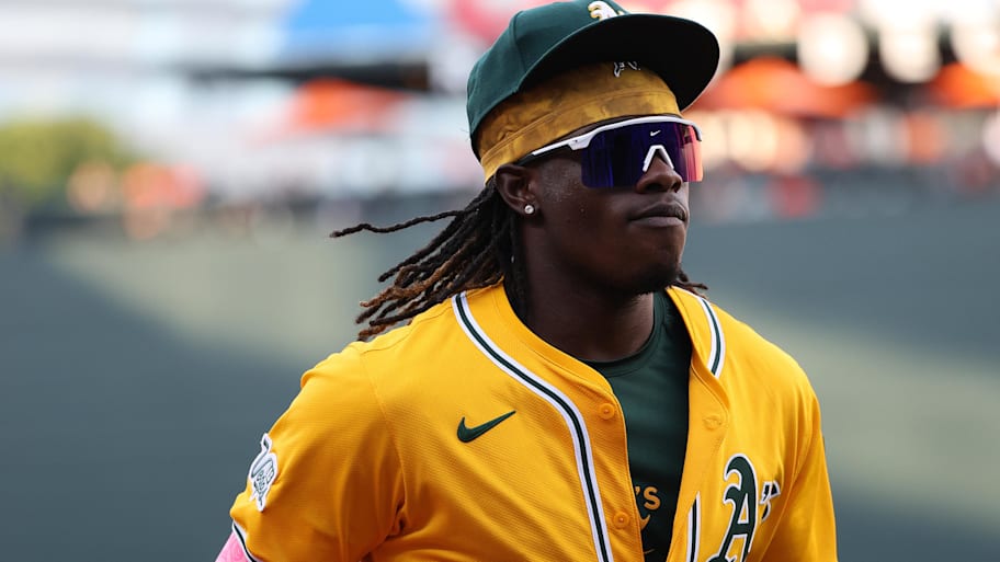 Athletics outfielder Lawrence Butler shared his honest assessment of MLB umpires.  | Daniel Kucin Jr.-Imagn Images