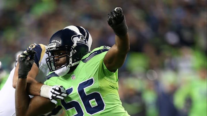 Cliff Avril with the Seattle Seahawks