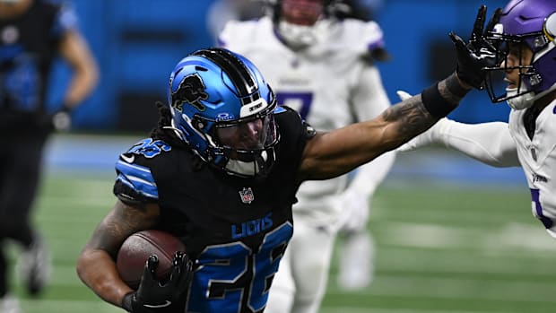 Detroit Lions running back Jahmyr Gibbs