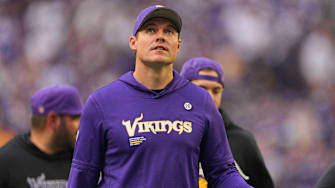 Dec 7, 2025; Minneapolis, Minnesota, USA; Minnesota Vikings head coach Kevin O'Connell during the first half at U.S. Bank Stadium.