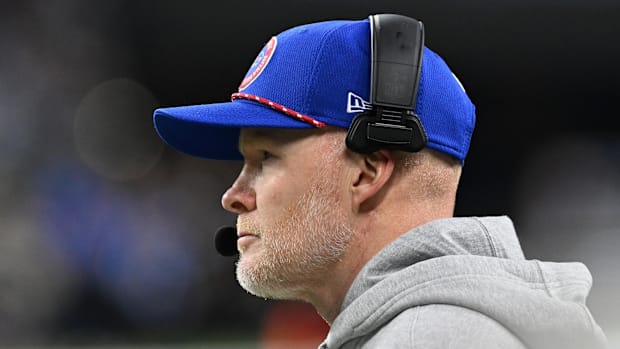 Buffalo Bills head coach Sean McDermott is pictured during a game. Buffalo Bills head coach Sean McDermott is pictured during a game.