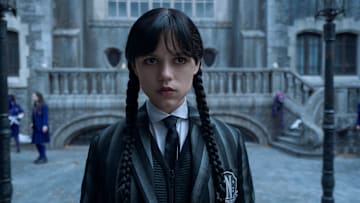 Wednesday. Jenna Ortega as Wednesday in episode 202 of Wednesday
