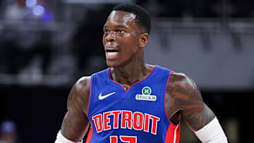 Detroit Pistons guard Dennis Schroder.