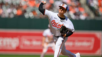 Sep 8, 2024; Baltimore, Maryland, USA; Baltimore Orioles pitcher Matt Bowman (51) throws a pitch during the seventh inning against the Tampa Bay Rays at Oriole Park at Camden Yards. 