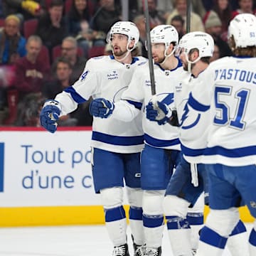 The Lightning are road favorites in New Jersey on Thursday night.