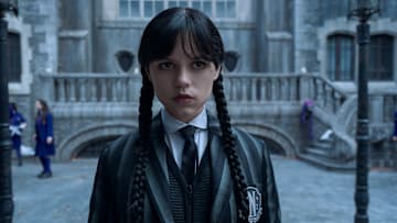 Wednesday. Jenna Ortega as Wednesday in episode 202 of Wednesday