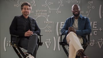 Unstable. (L to R) Rob Lowe as Ellis, Lamorne Morris as Peter in episode 206 of Unstable. Cr. John P. Fleenor/Netflix © 2024