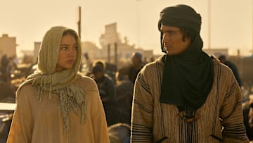 Madelyn Cline as Sarah and Chase Stokes as John B in Outer Banks season 4 on Netflix