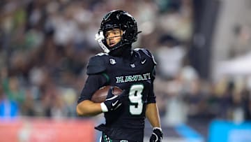 Hawaii wide receiver Jackson Harris 