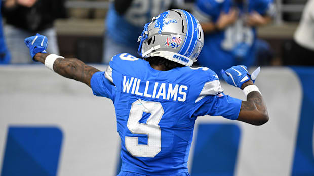 Detroit Lions wide receiver Jameson Williams