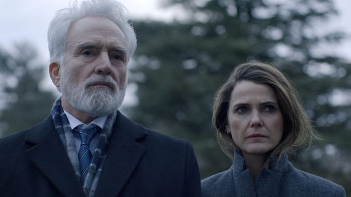 The Diplomat. (L to R) Bradley Whitford as Todd Penn, Keri Russell as Kate Wyler in episode 308 of The Diplomat