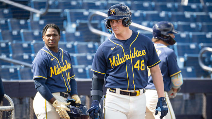 Milwaukee Brewers first base prospect Eric Bitonti.