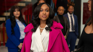 Beauty In Black. Taylor Polidore Williams as Kimmie in episode 208 of Beauty In Black