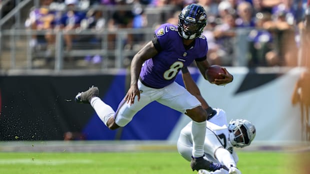Baltimore Ravens quarterback Lamar Jackson