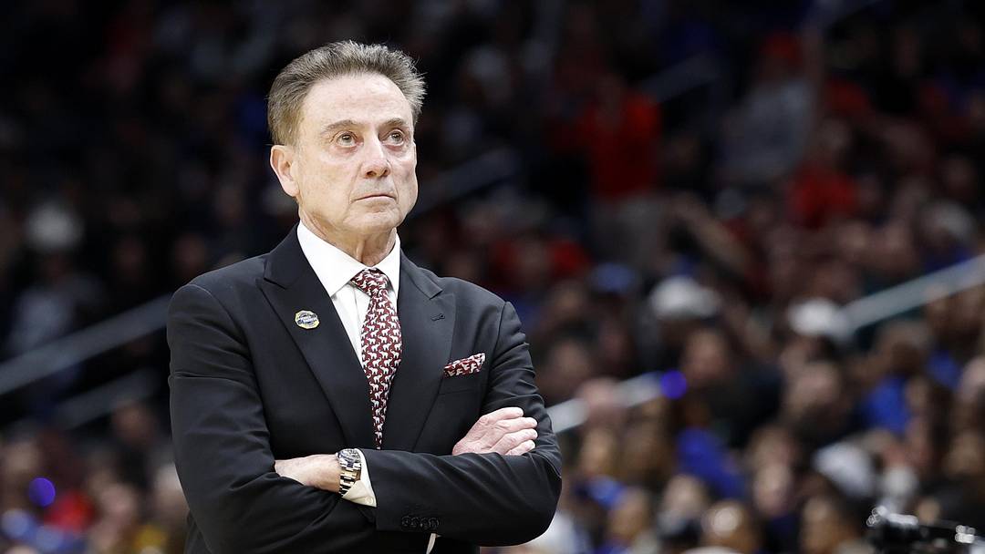 Mar 27, 2026; Washington, DC, USA; St. John's Red Storm head coach Rick Pitino reacts in the first half during a Sweet Sixteen game of the East Regional of the men's 2026 NCAA Tournament at Capital One Arena. Mandatory Credit: Amber Searls-Imagn Images