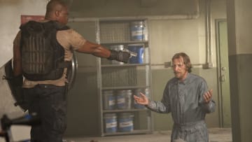T-Dog (Robert 'IronE' Singleton) and Axel (Lew Temple) - The Walking Dead_Season 3, Episode 2_"Sick" - Photo Credit: Gene Page/AMC