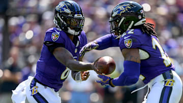 Lamar Jackson (8) Derrick Henry (22), Philadelphia Eagles