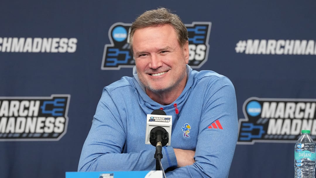 Bill Self, NCAA Men's Basketball Tournament - Practice Day