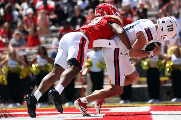 Another true freshman star for Maryland, Sidney Stewart leads the team in both TFLs and sacks.