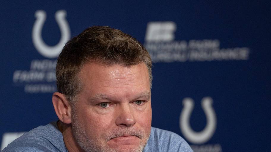 Indianapolis Colts General Manager Chris Ballard during his pre-draft press conference at the Colts headquarters