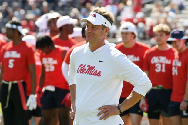 Ole Miss head coach Lane Kiffin