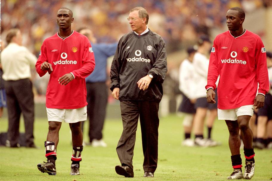 Andy Cole, Dwight Yorke, Alex Ferguson