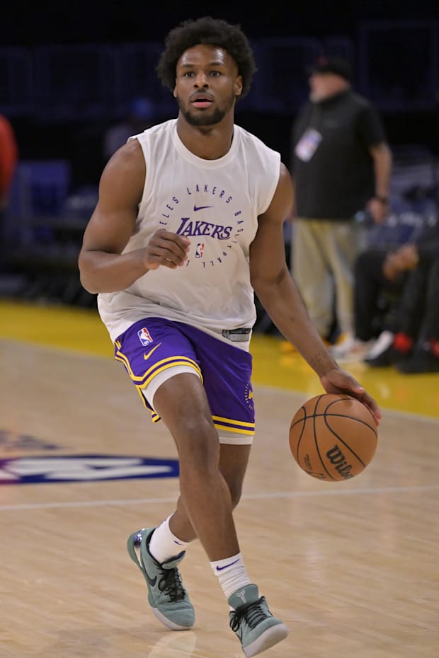 Lakers Make Bronny James Roster Move Before Clippers Game