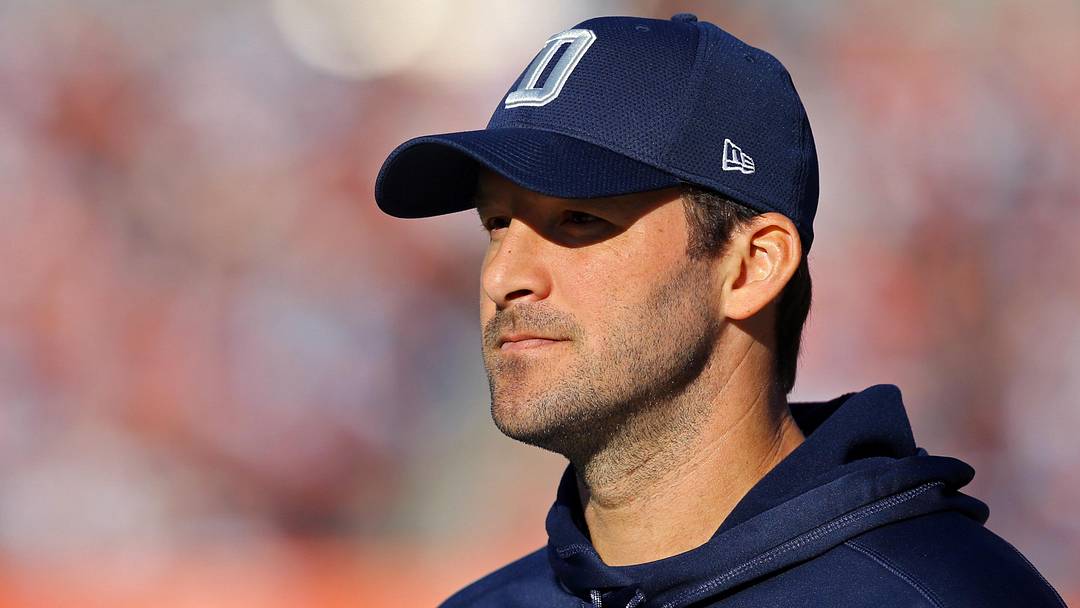 Former Dallas Cowboys quarterback Tony Romo (9) looks on Former Dallas Cowboys quarterback Tony Romo (9) looks on