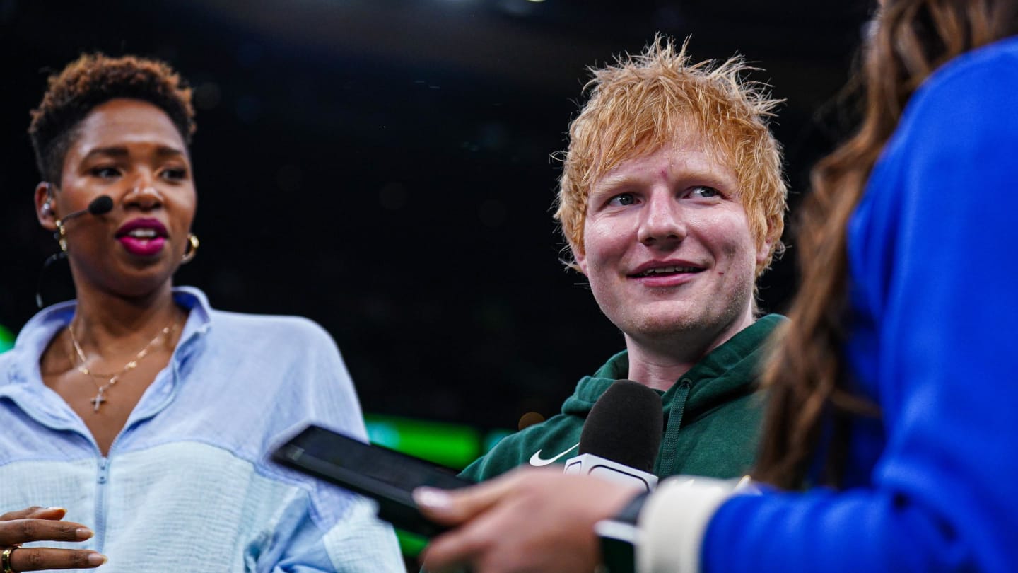 Ed Sheeran Reacts to Boston Celtics in NBA Finals