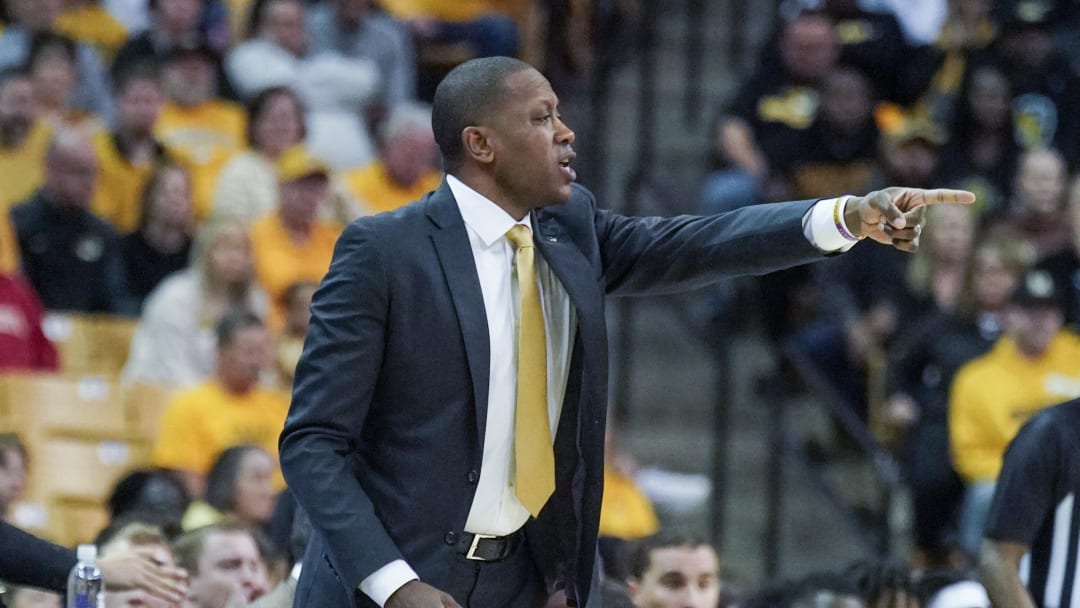 Jan 28, 2023; Columbia, Missouri, USA; Missouri Tigers head coach Dennis Gates gestures during the