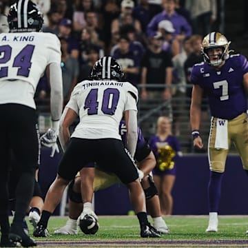 Will Rogers calls the play in the opener against Weber State. 