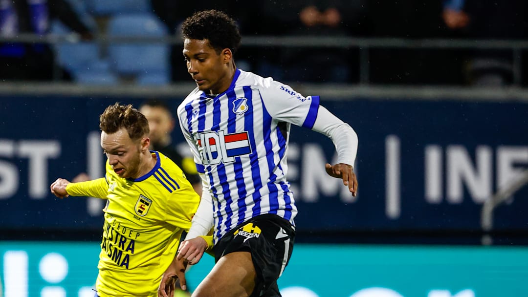 Amateur star Shane van Aarle, right, is used to wearing stripes for second tier Dutch team FC Eindhoven 