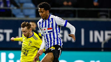 Amateur star Shane van Aarle, right, is used to wearing stripes for second tier Dutch team FC Eindhoven 