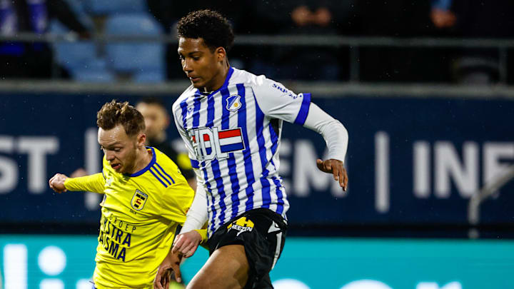 Amateur star Shane van Aarle, right, is used to wearing stripes for second tier Dutch team FC Eindhoven 