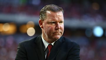 Dec 4, 2016; Glendale, AZ, USA; Washington Redskins general manager Scot McCloughan against the Arizona Cardinals at University of Phoenix Stadium. Mandatory Credit: Mark J. Rebilas-Imagn Images