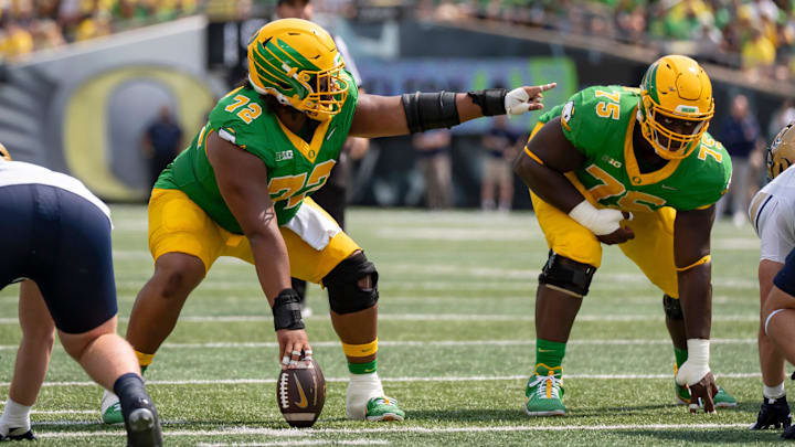 At Oregon, Emmanuel Pregnon developed into a first-round draft pick, the Ducks' second offensive linemen in the last two seasons to reach that goal.