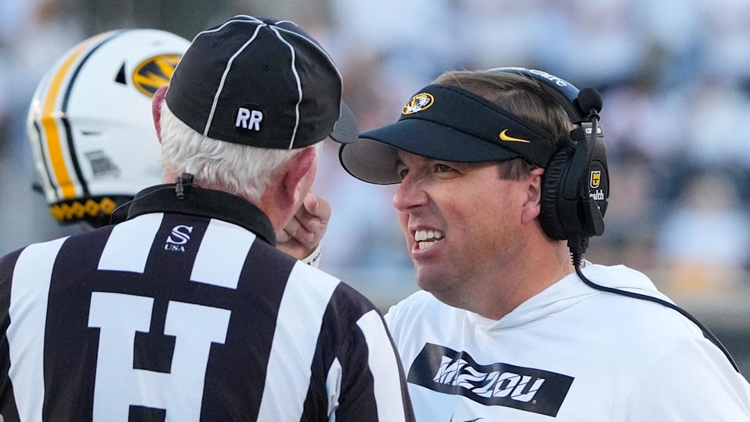 Missouri Tigers head coach Eli Drinkwitz