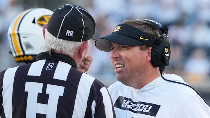 Missouri Tigers head coach Eli Drinkwitz