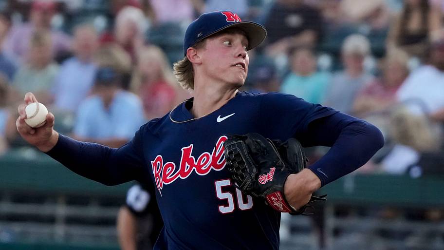 Ole Miss pitcher Taylor Rabe