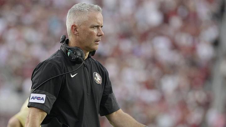 Florida State Seminoles head coach Mike Norvell