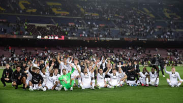 Die Eintracht feiert den Einzug ins Halbfinale