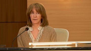 ACCUSED: Felicity Huffman in the "Lorraine's Story" season premiere episode of ACCUSED airing Tuesday, Oct 8 (8:00-9:00 PM ET/PT) on FOX. © 2024 Fox Media LLC. CR: Steve Wilkie/FOX.
