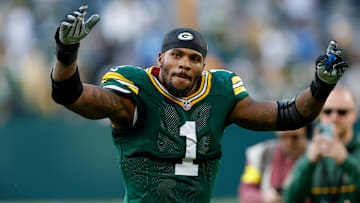 Former Penn State football linebacker and current Green Bay Packers defensive end Micah Parsons