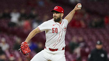 Apr 23, 2024; Cincinnati, Ohio, USA; Cincinnati Reds relief pitcher Sam Moll (50) pitches against the Philadelphia Phillies in the ninth inning at Great American Ball Park. Mandatory Credit: Katie Stratman-Imagn Images